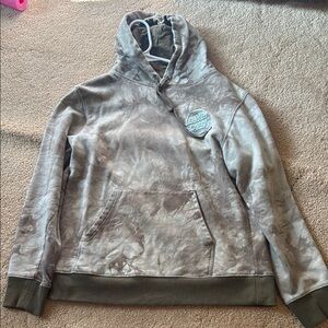 Santa Cruz Skateboards Brown and Cream Jacket Cozy Fleece Design